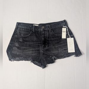 The Devon Rhinestone Distressed Denim Shorts by Pilcro Size 29 Inseam 2.5"